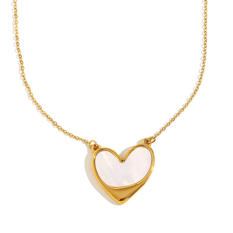 Opaline Heart Necklace