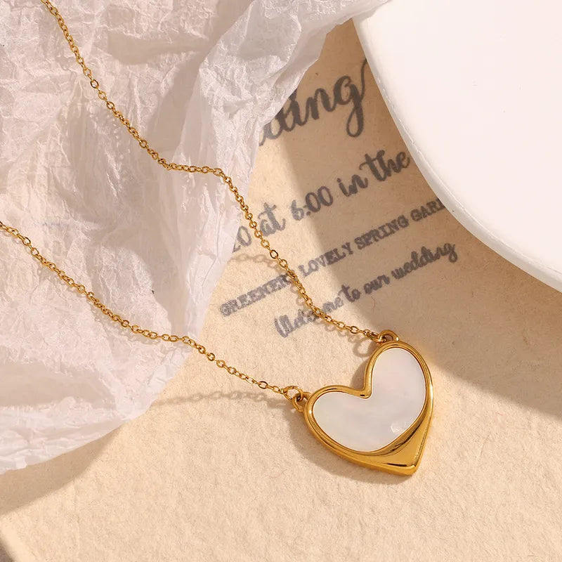 Opaline Heart Necklace