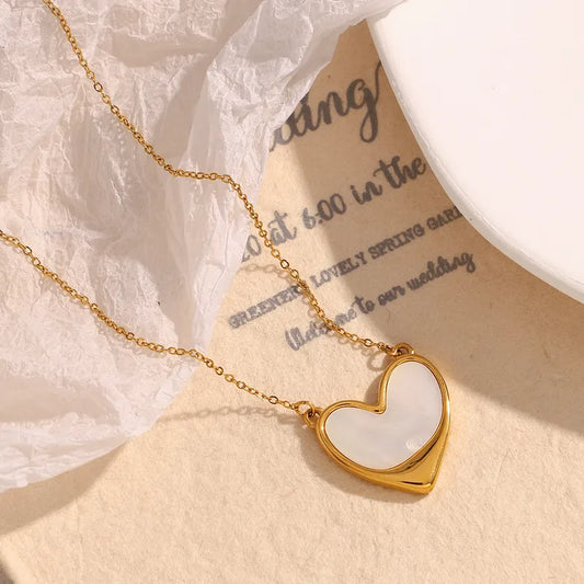 Opaline Heart Necklace