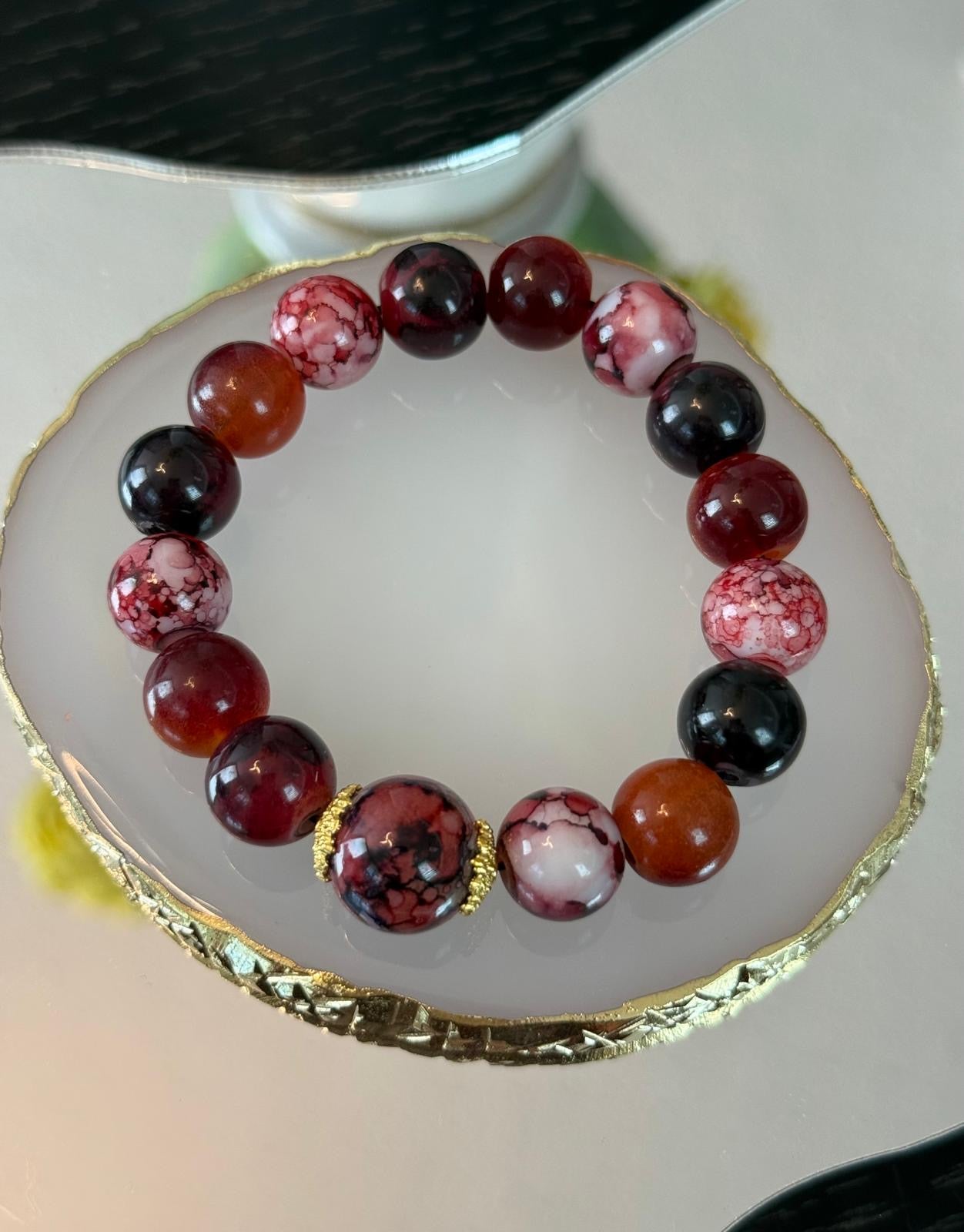 Crimson Marble Grace