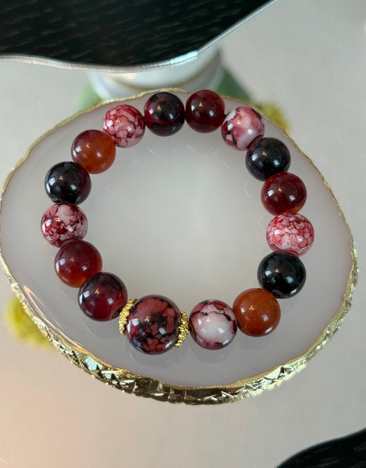 Crimson Marble Grace