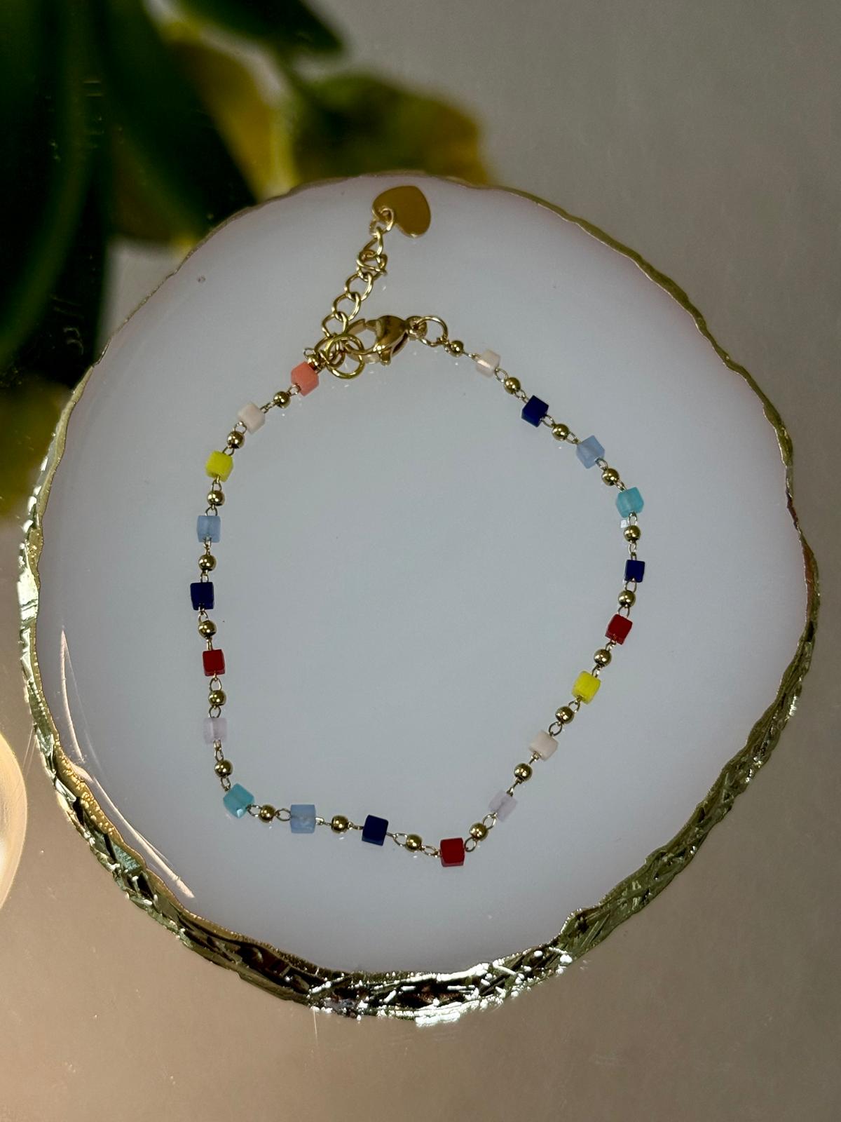 Rainbow Gleam Anklet