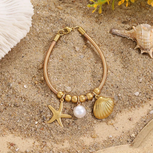 Coastal Trio Charm Bracelet