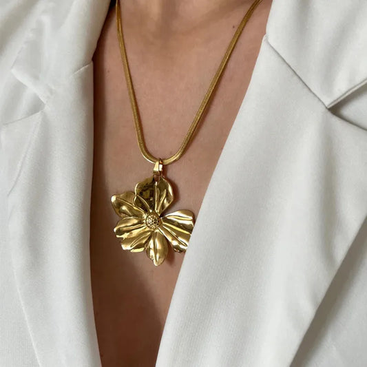 Golden Lily Necklace