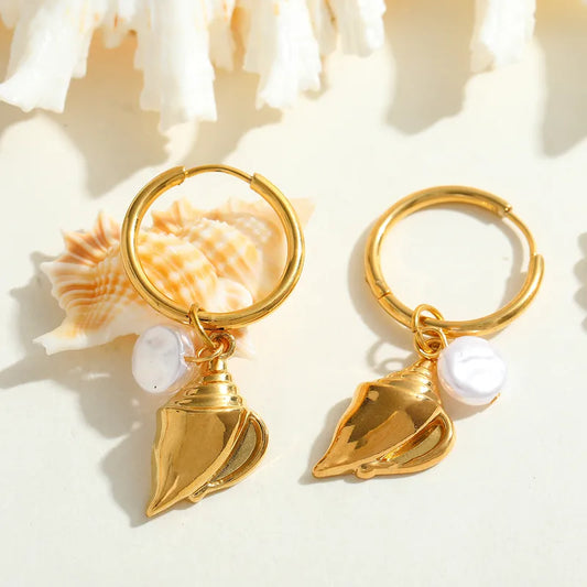 Sea Spiral Earrings